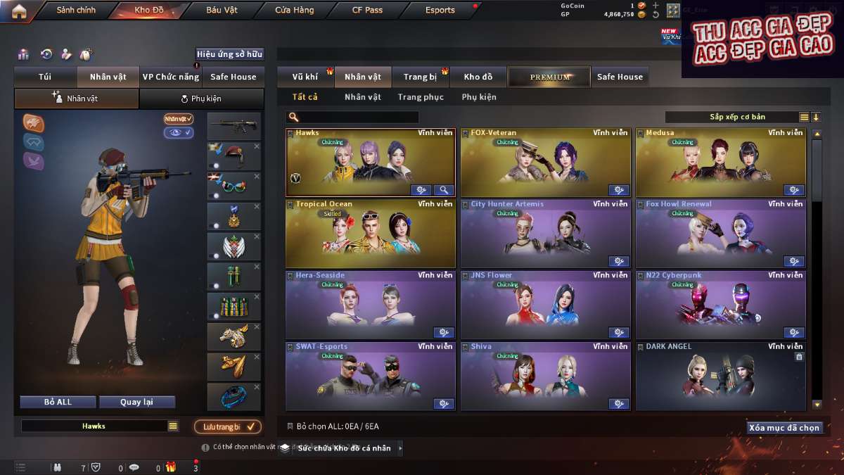 shop acc cf uy tin gia re